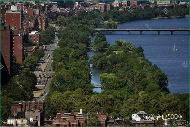 查尔斯河鸟瞰一角 查尔斯河鸟瞰一角