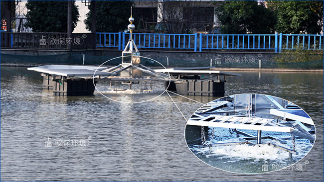 解层式太阳能曝气机与生物巢填料 解层式太阳能曝气机与生物巢填料